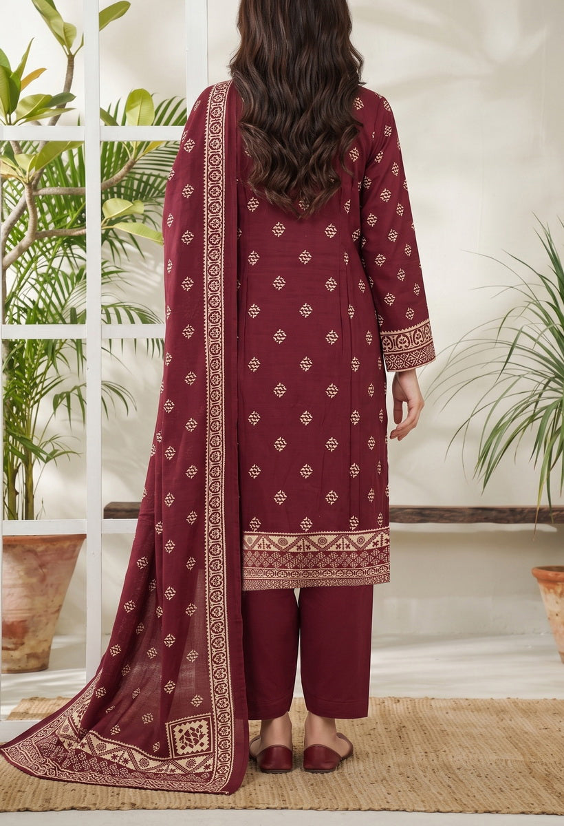 Jhalak Linen Unstitch 3 Pcs Winter D-14149