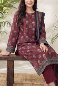 Jhalak Linen Unstitch 3 Pcs Winter D-14074