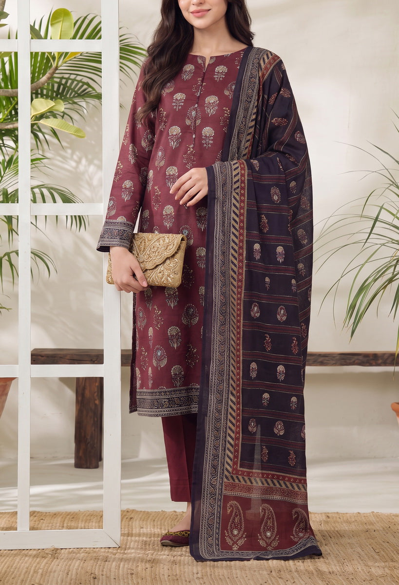 Jhalak Linen Unstitch 3 Pcs Winter D-14074