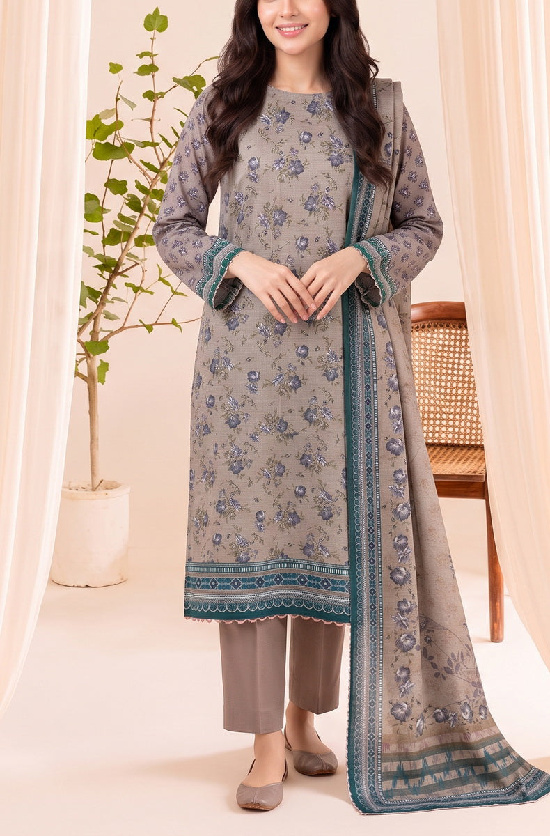 Jhalak Linen Unstitch 3 Pcs Winter D-14146