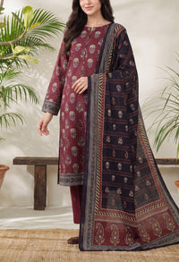 Jhalak Linen Unstitch 3 Pcs Winter D-14074