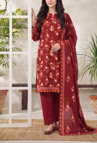 Jhalak Linen Unstitch 3 Pcs Winter D-14070