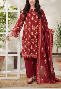 Jhalak Linen Unstitch 3 Pcs Winter D-14070