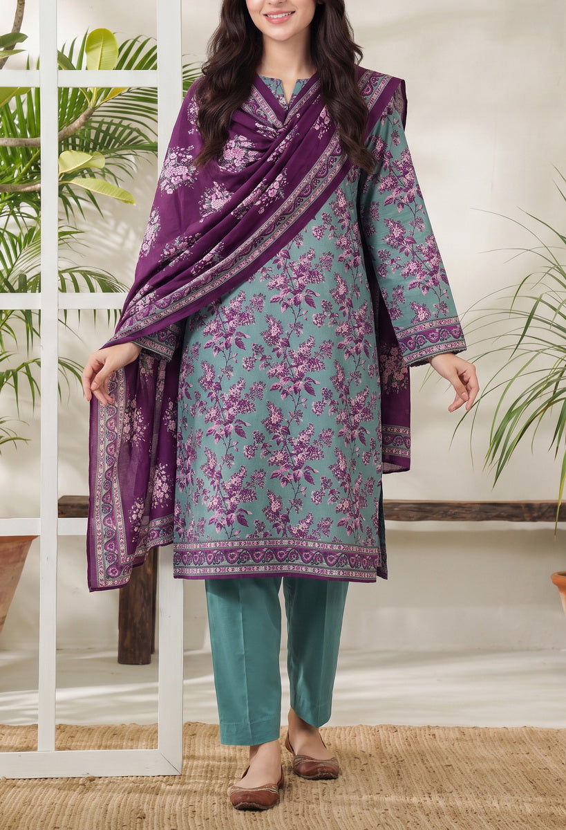 Jhalak Linen Unstitch 3 Pcs Winter D-14067