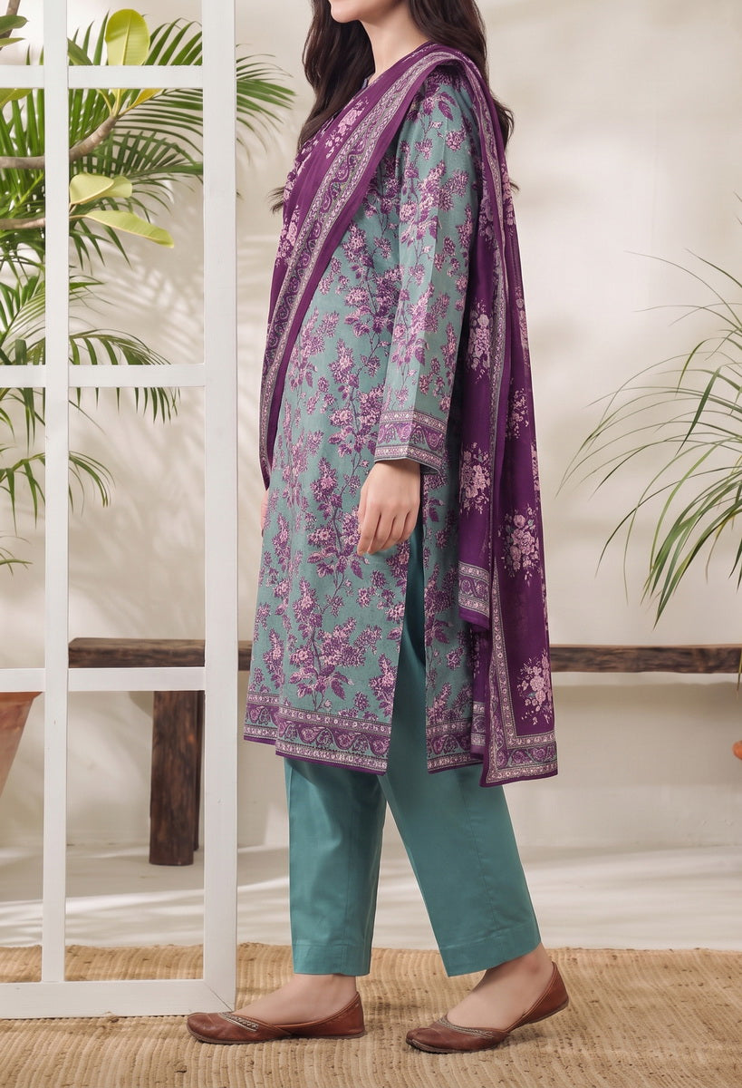Jhalak Linen Unstitch 3 Pcs Winter D-14067