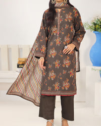 Shahkar Printed 3 Pcs Unstitch Khaddar D-1025