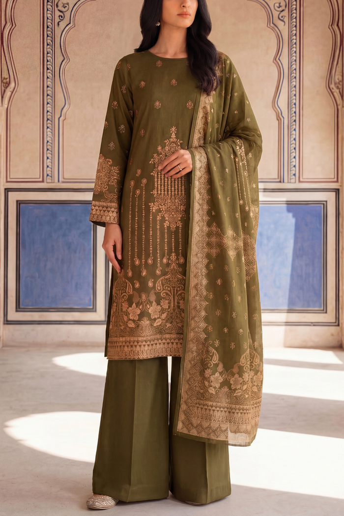 Roshan Jacquard Lawn D-492