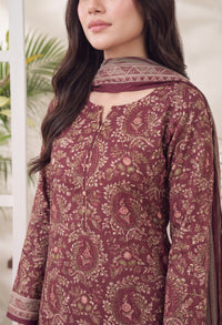 Jhalak Linen Unstitch 3 Pcs Winter D-14065