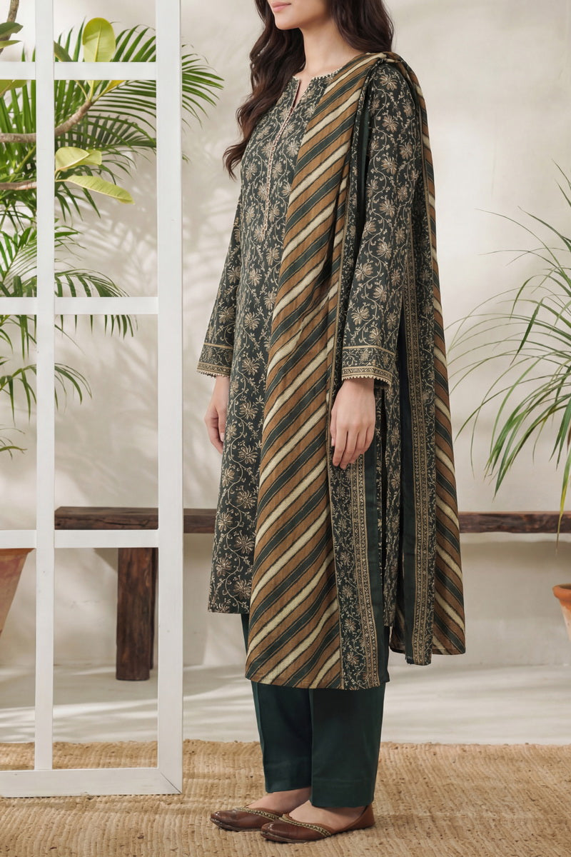 Daman Unstitch 3 Pcs Lawn D-880