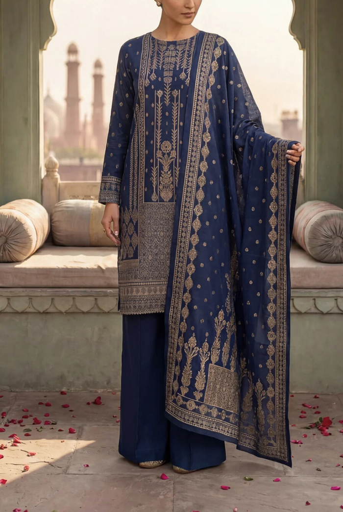 Roshan Jacquard Lawn D-498