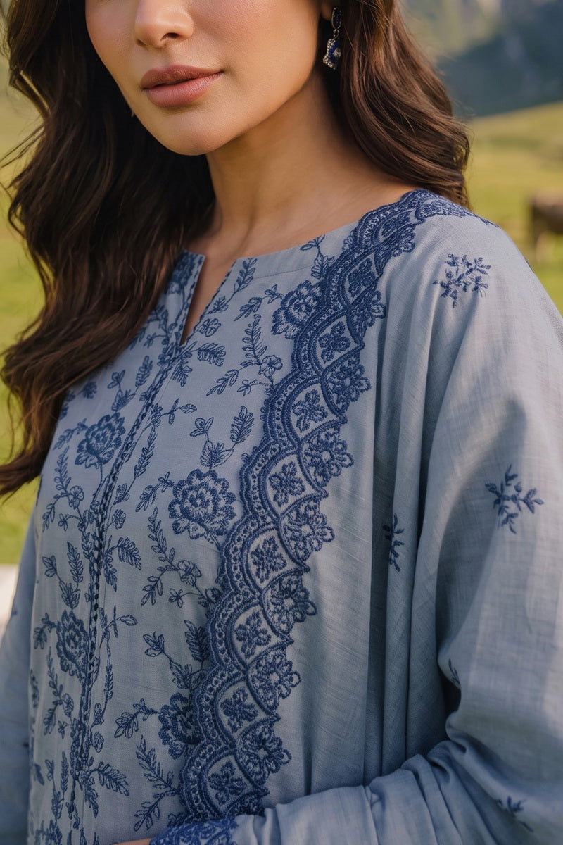 Miraas Unstitch Emb Khaddar D-688