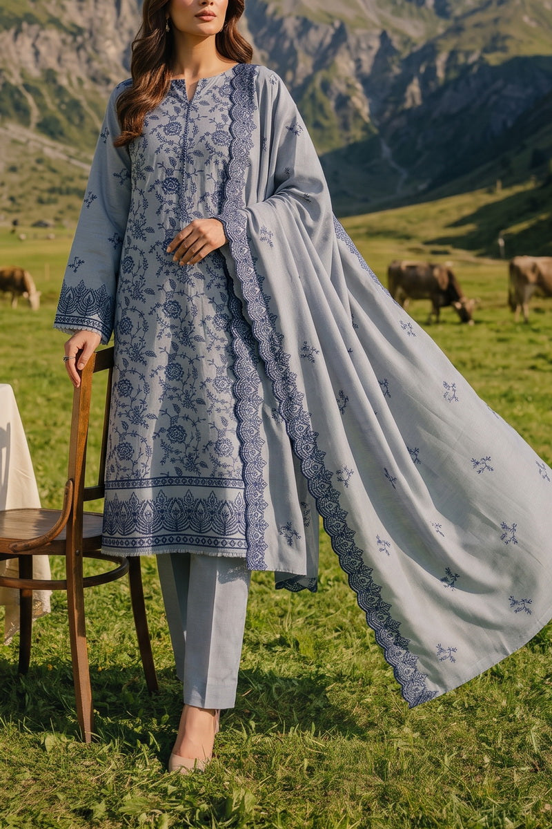 Miraas Unstitch Emb Khaddar D-688
