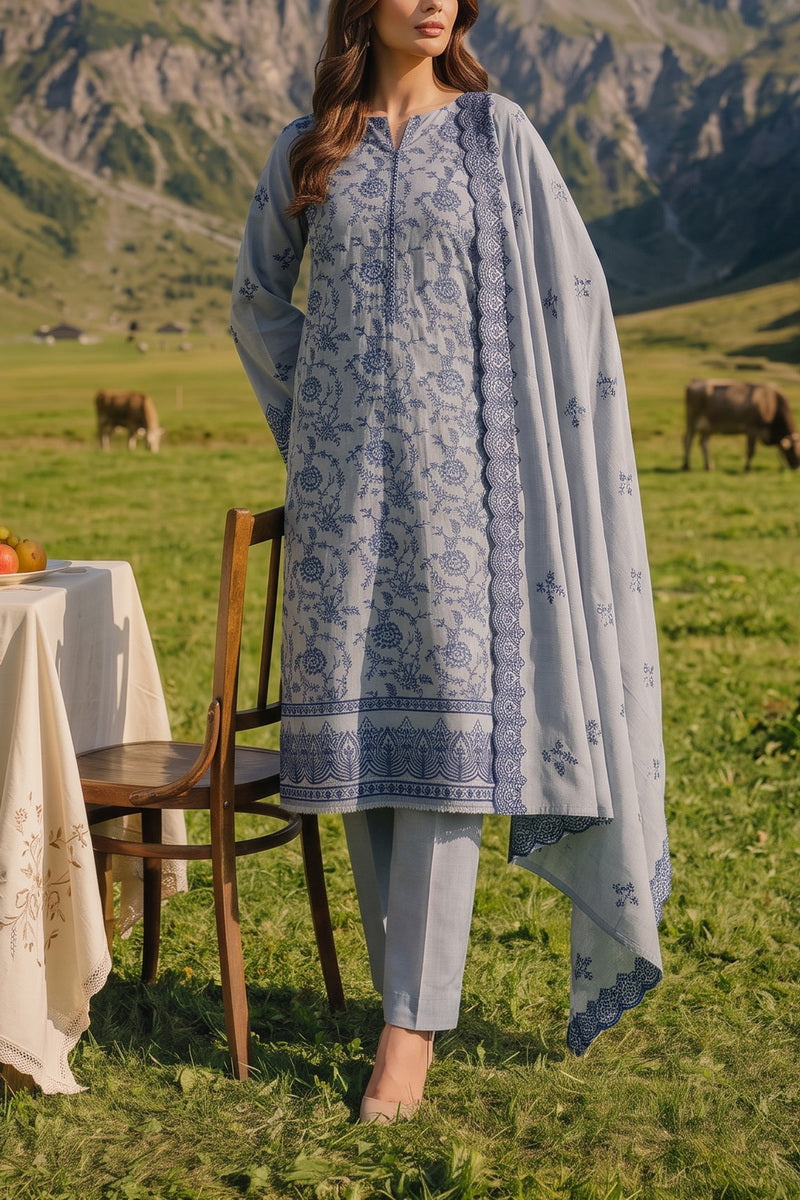 Miraas Unstitch Emb Khaddar D-688