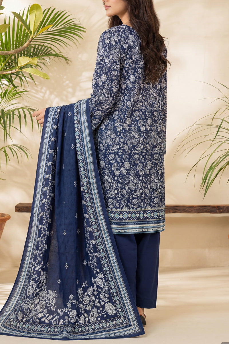 Daman Unstitch 3 Pcs Lawn D-862