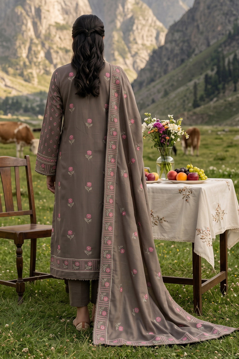 Miraas Unstitch Emb Khaddar D-695