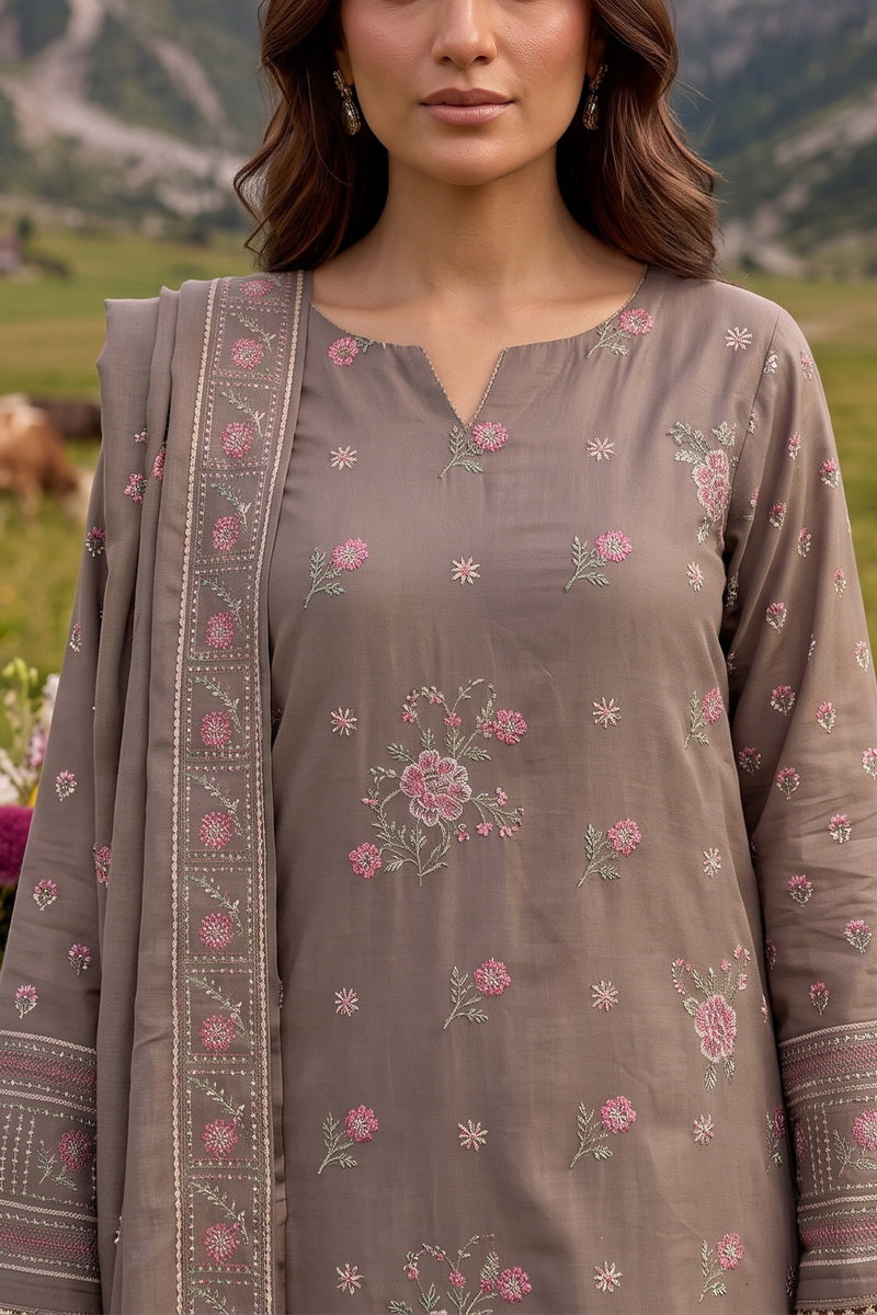 Miraas Unstitch Emb Khaddar D-695