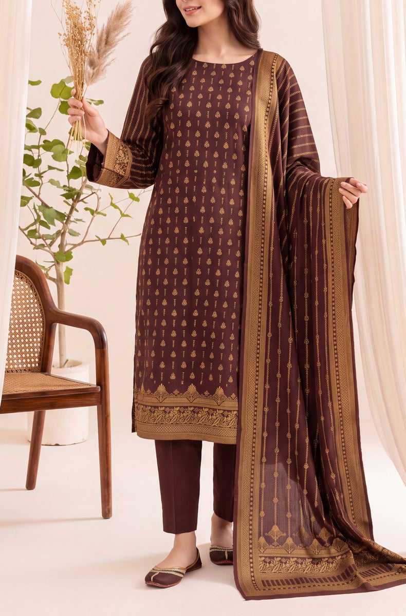 Pashmina Unstitch Winter D-319-B