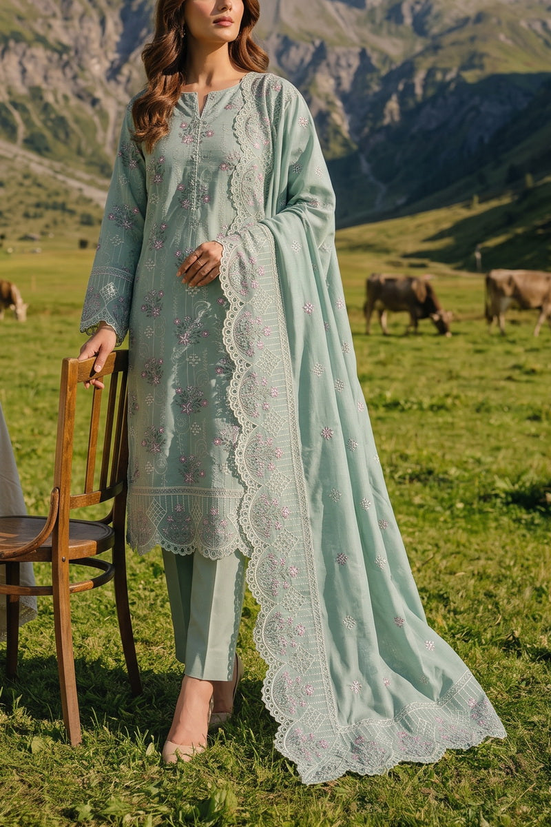 Miraas Unstitch Emb Khaddar D-689