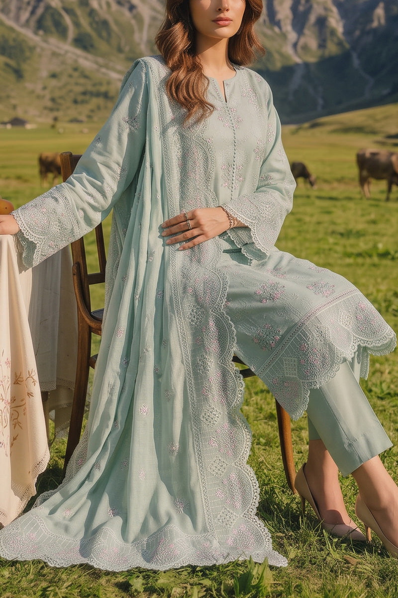 Miraas Unstitch Emb Khaddar D-689