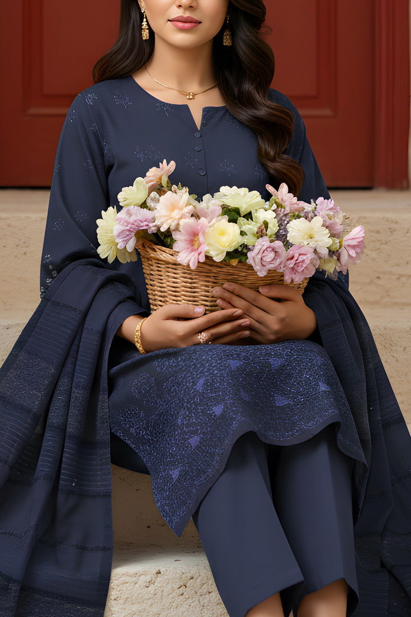 Nayab Peach Emb D-454