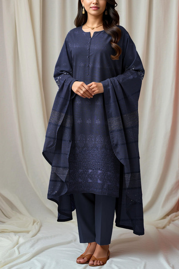 Nayab Peach Emb D-454