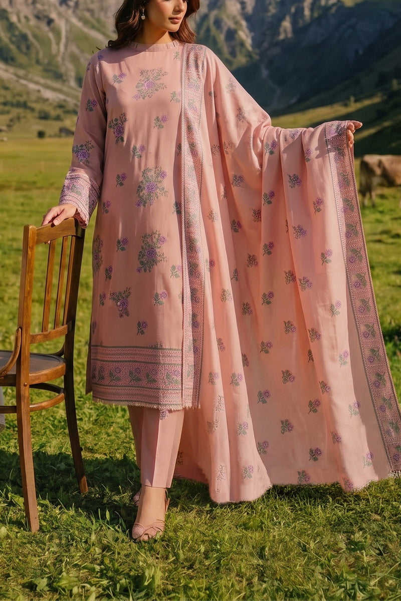 Miraas Unstitch Emb Khaddar D-692