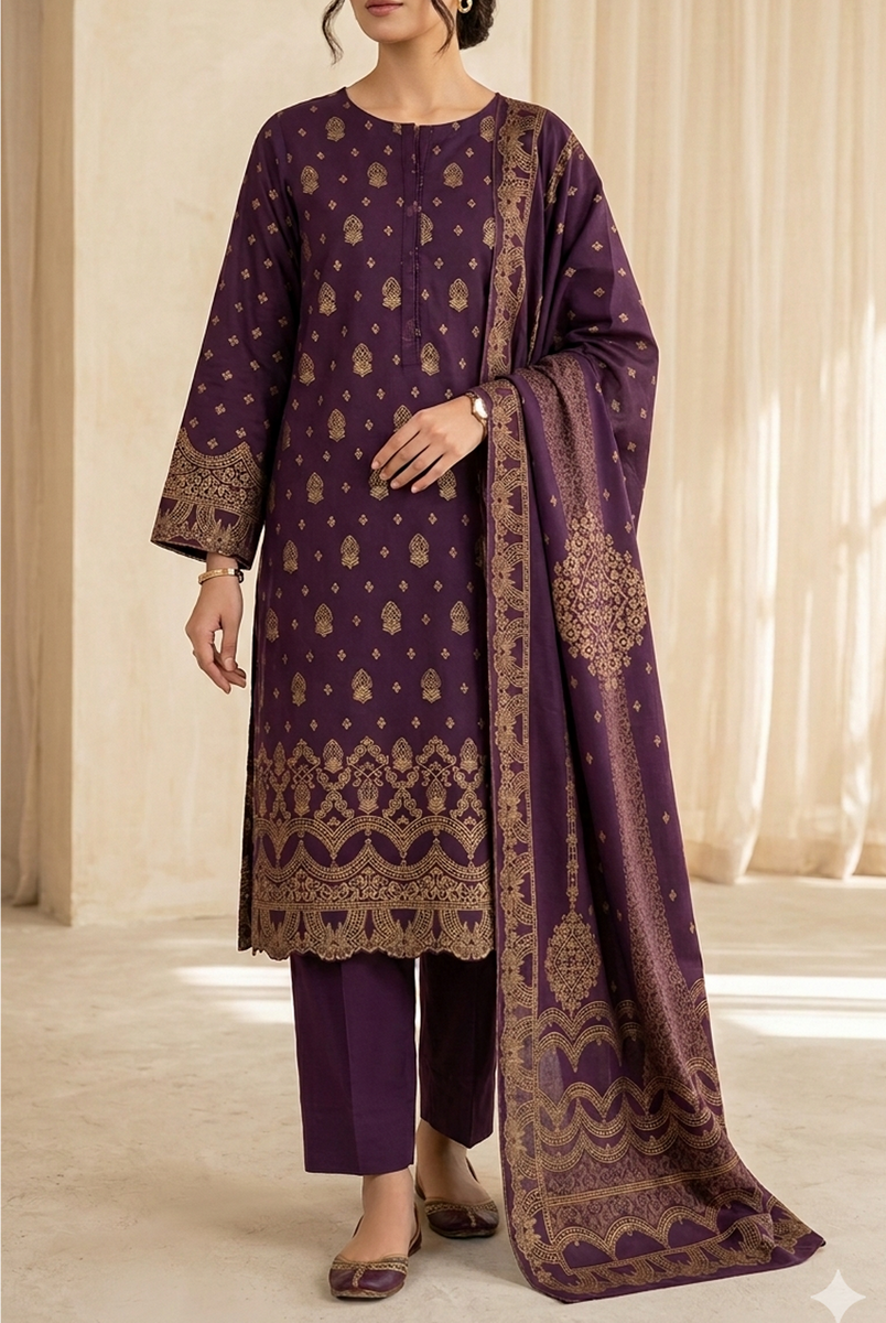 Roshan Jacquard Lawn D-517