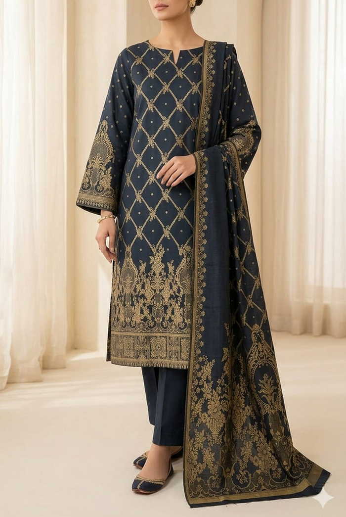 Roshan Jacquard Lawn D-518
