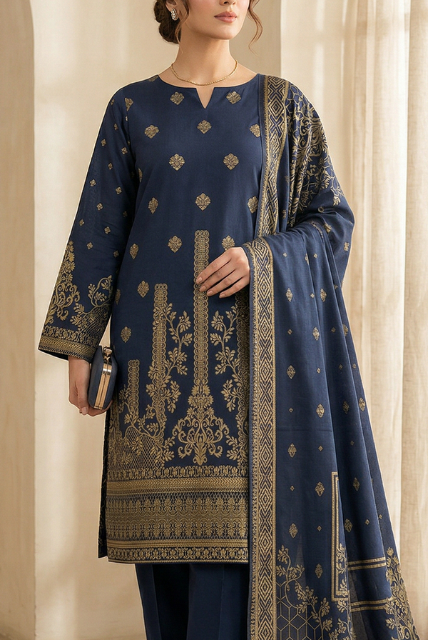 Roshan Jacquard Lawn D-521