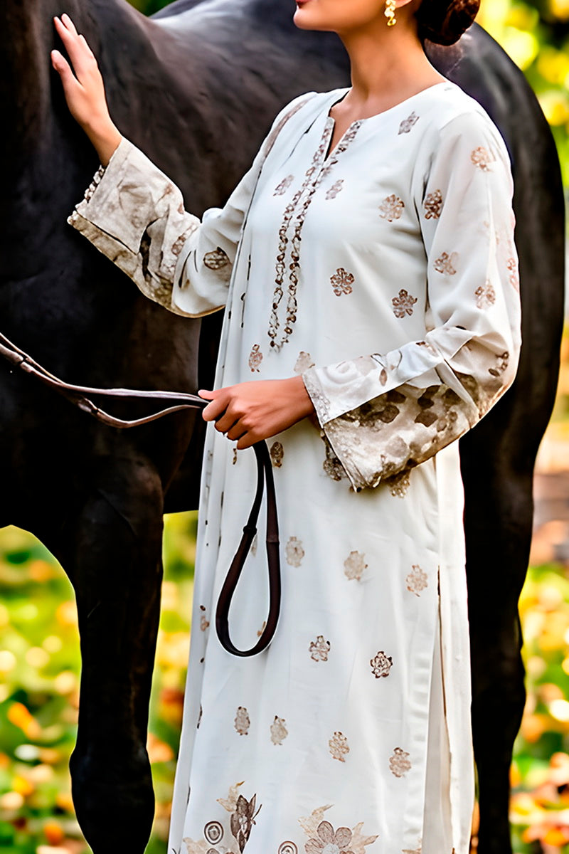 Nayab Jacquard Unstitched 3 Pcs D-549