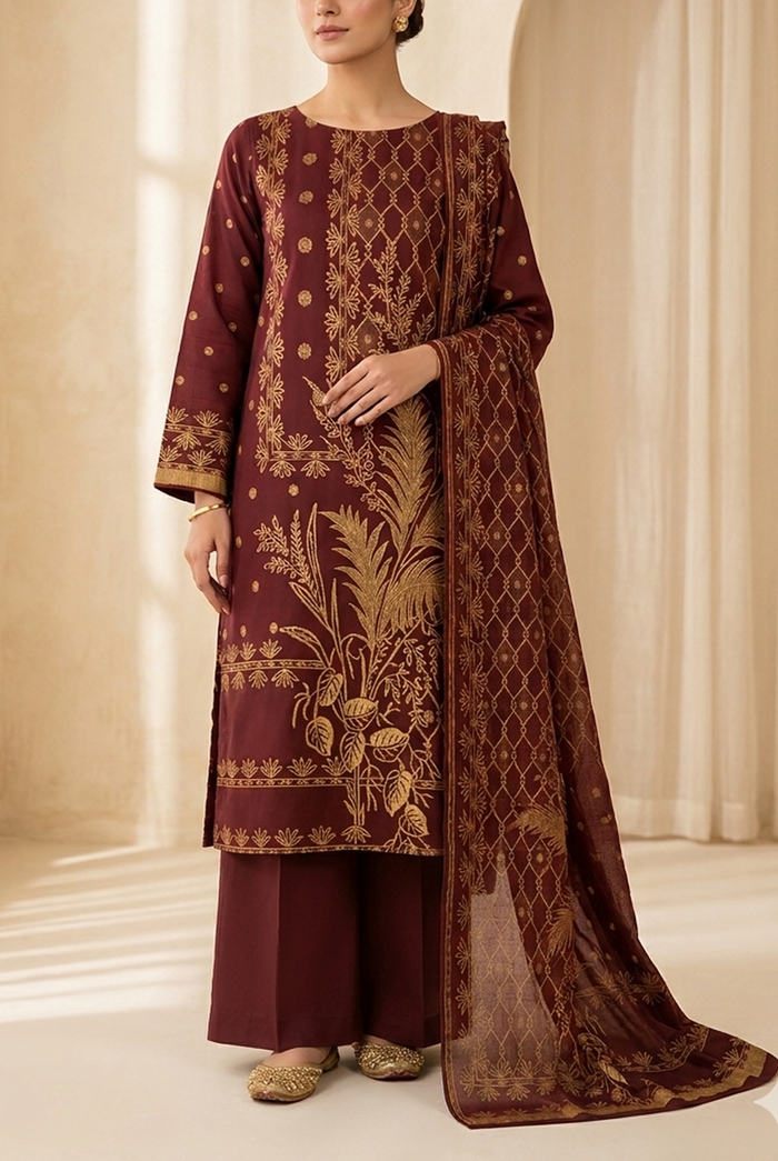 Roshan Jacquard Lawn D-556