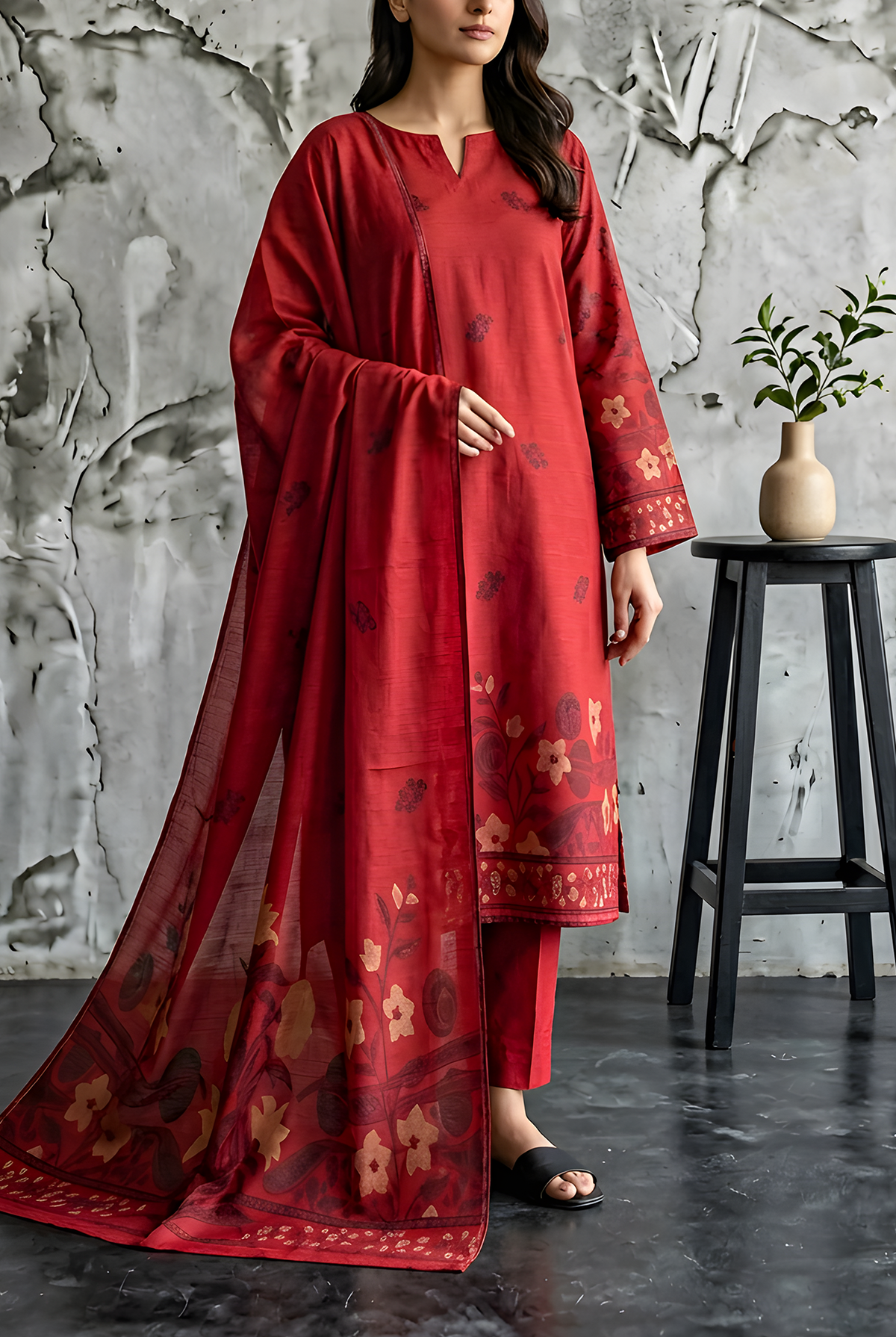 Raina Jacquard Lawn D-564