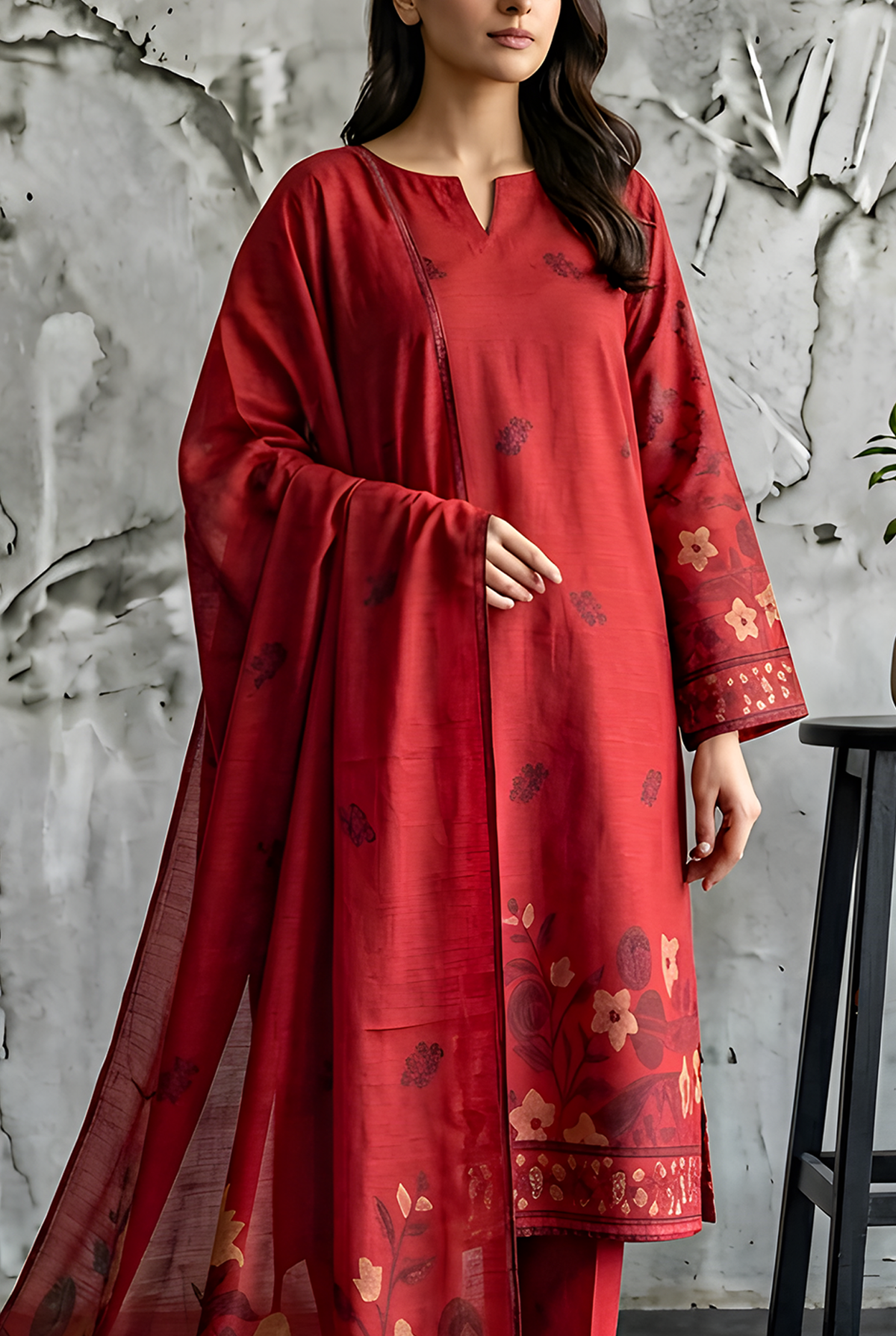 Raina Jacquard Lawn D-564