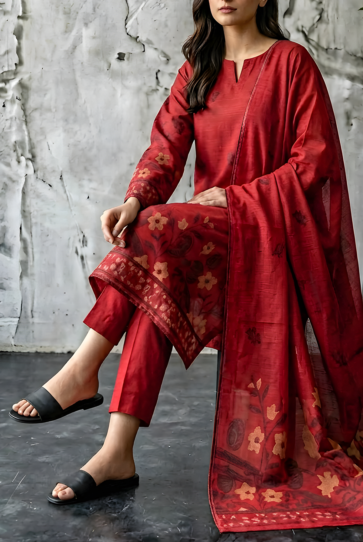 Raina Jacquard Lawn D-564