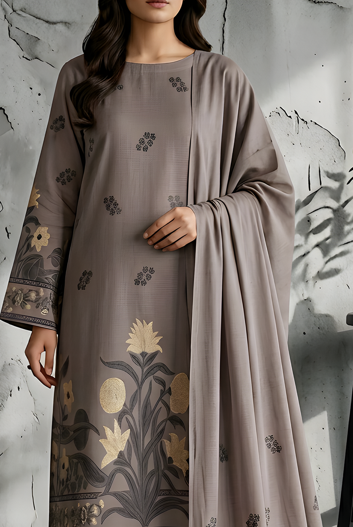 Raina Jacquard Lawn D-565