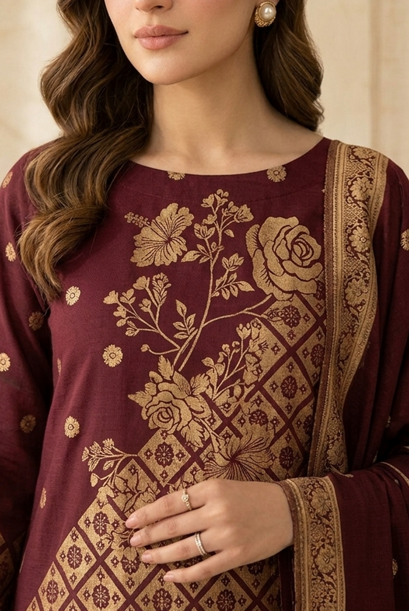 Roshan Jacquard Lawn D-581