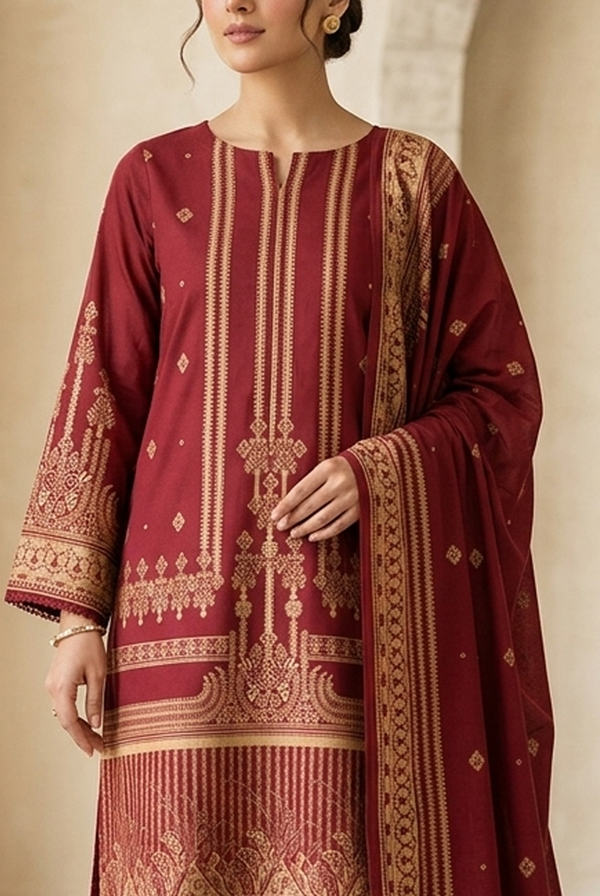 Roshan Jacquard Lawn D-583