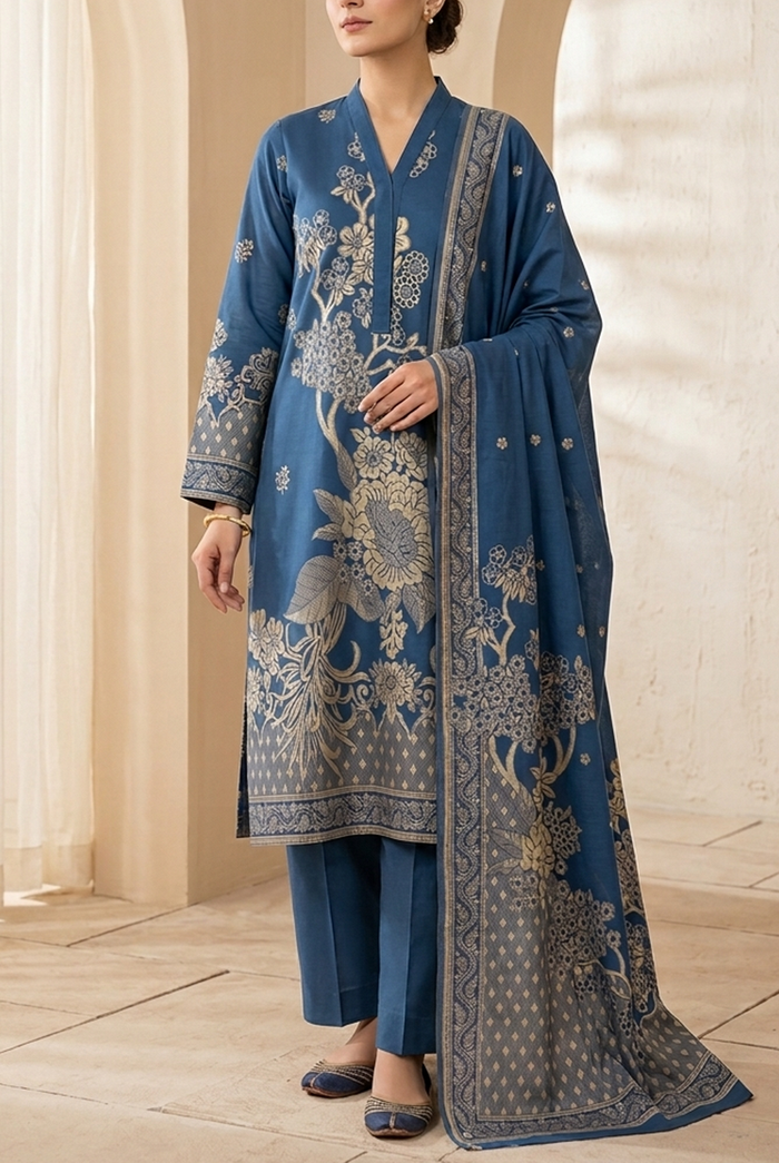 Roshan Jacquard Lawn D-586
