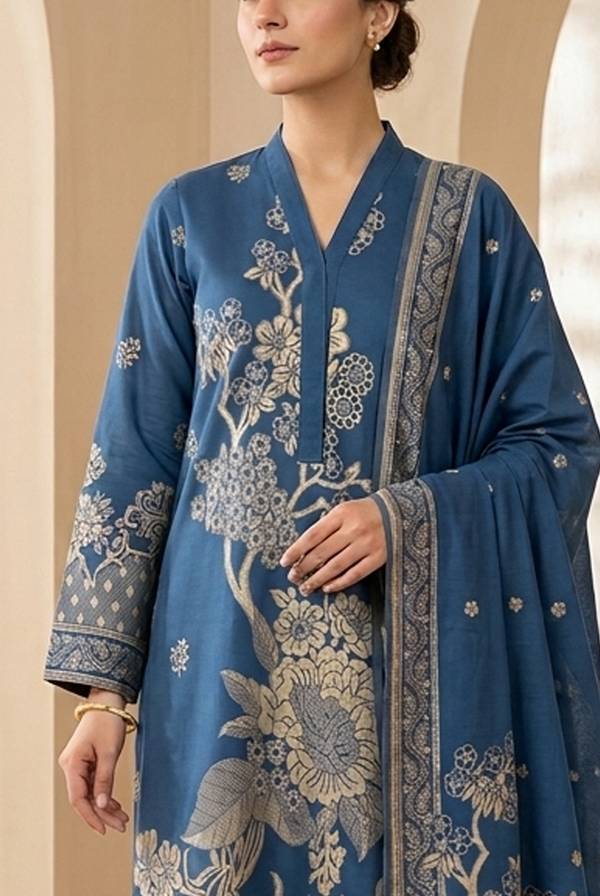 Roshan Jacquard Lawn D-586