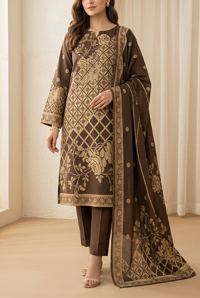 Roshan Jacquard Lawn D-587