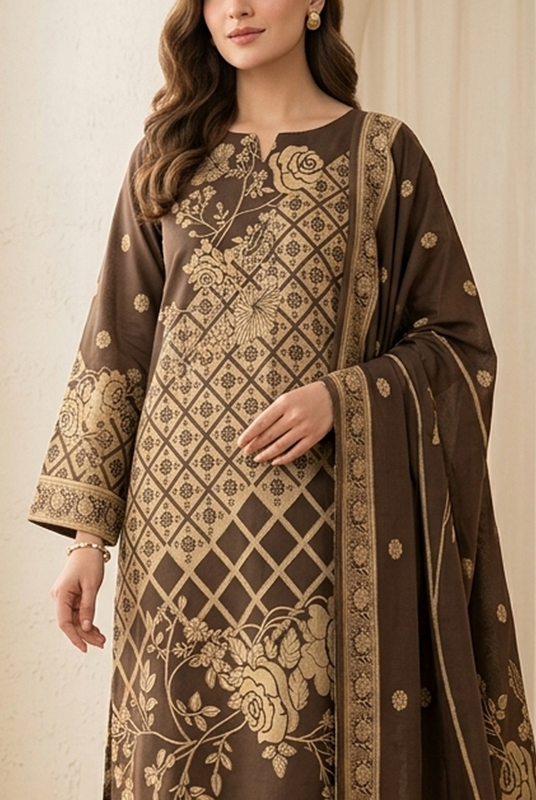 Roshan Jacquard Lawn D-587