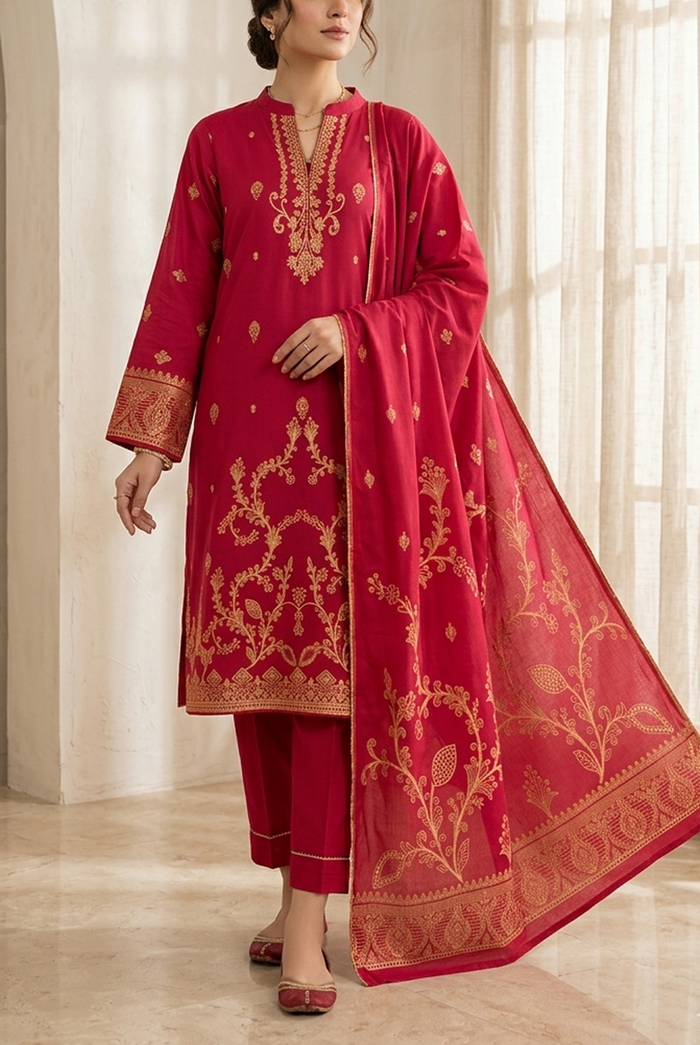 Roshan Jacquard Lawn D-589