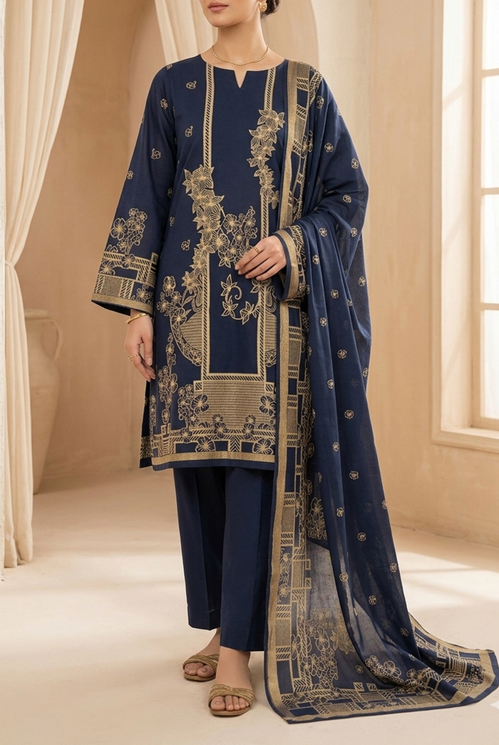 Roshan Jacquard Lawn D-590