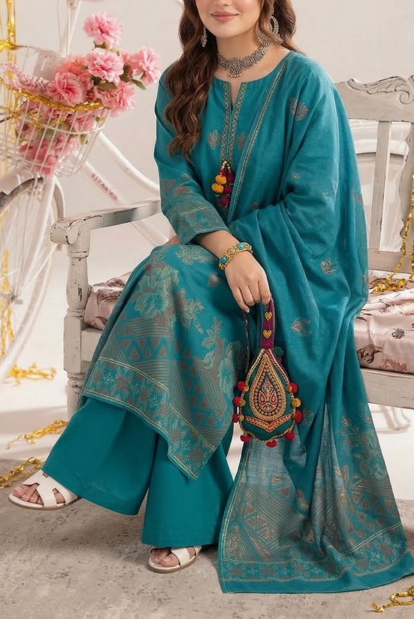Raina Jacquard Lawn D-615