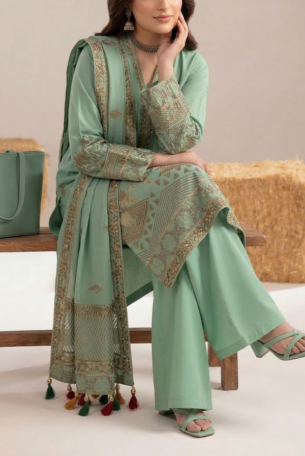 Raina Jacquard Lawn D-616