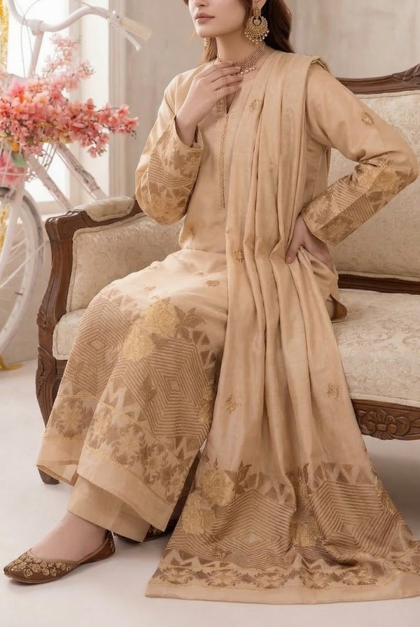 Raina Jacquard Lawn D-619