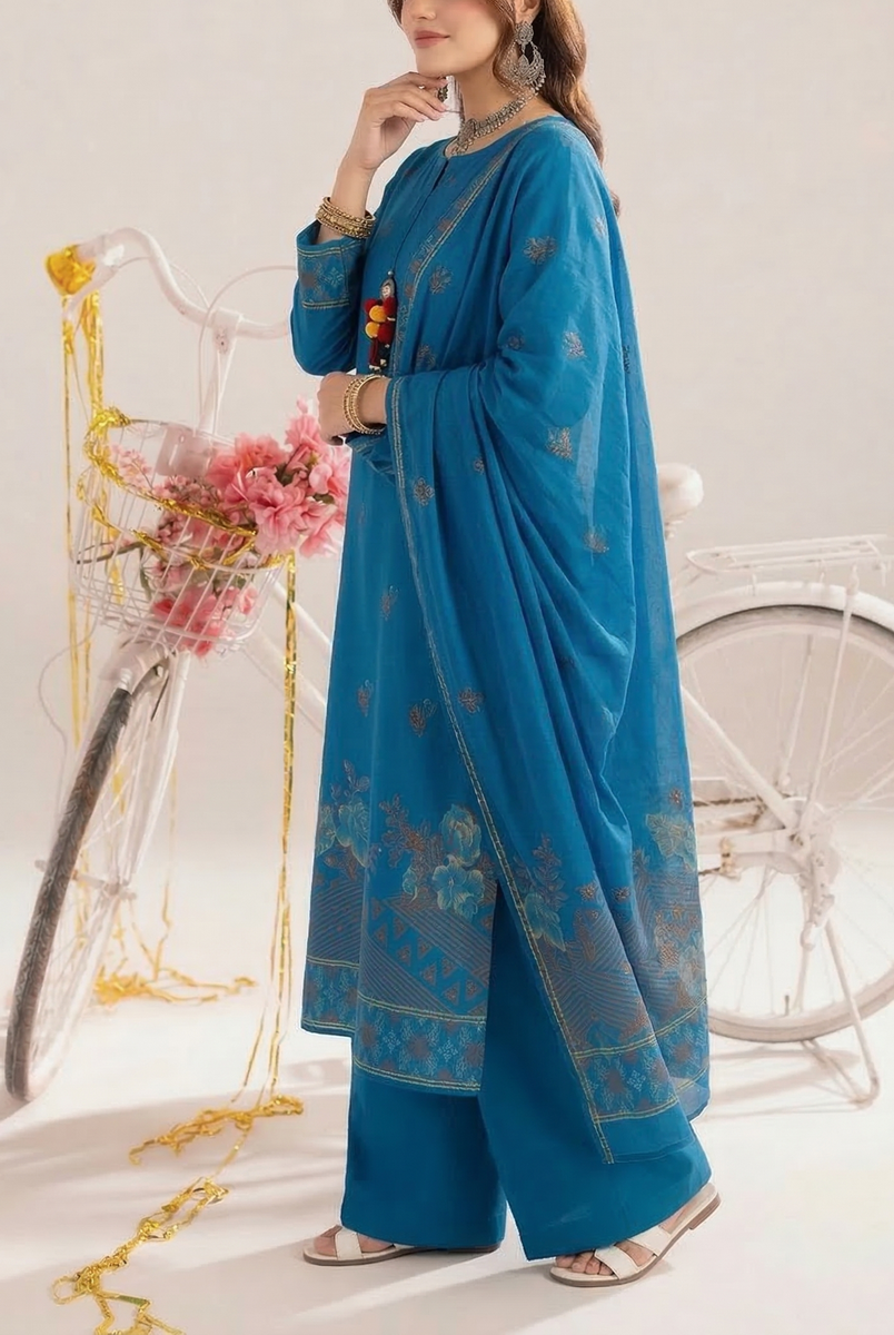 Raina Jacquard Lawn D-621