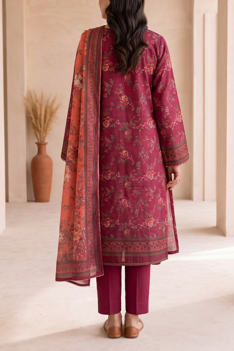 Fiza Mariyam 3 Pcs Unstitch Khaddar D-796