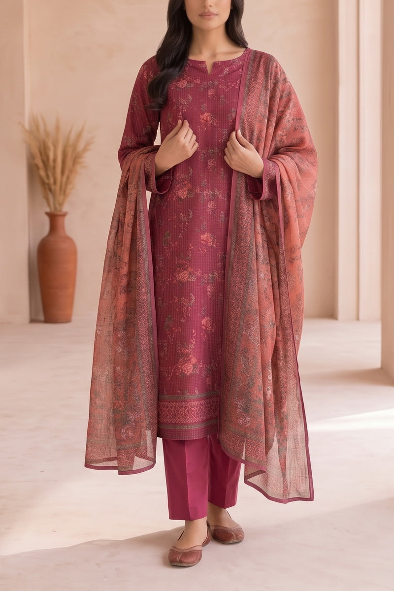 Fiza Mariyam 3 Pcs Unstitch Khaddar D-796