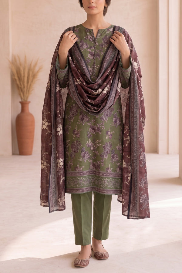 Fiza Mariyam 3 Pcs Unstitch Khaddar D-797